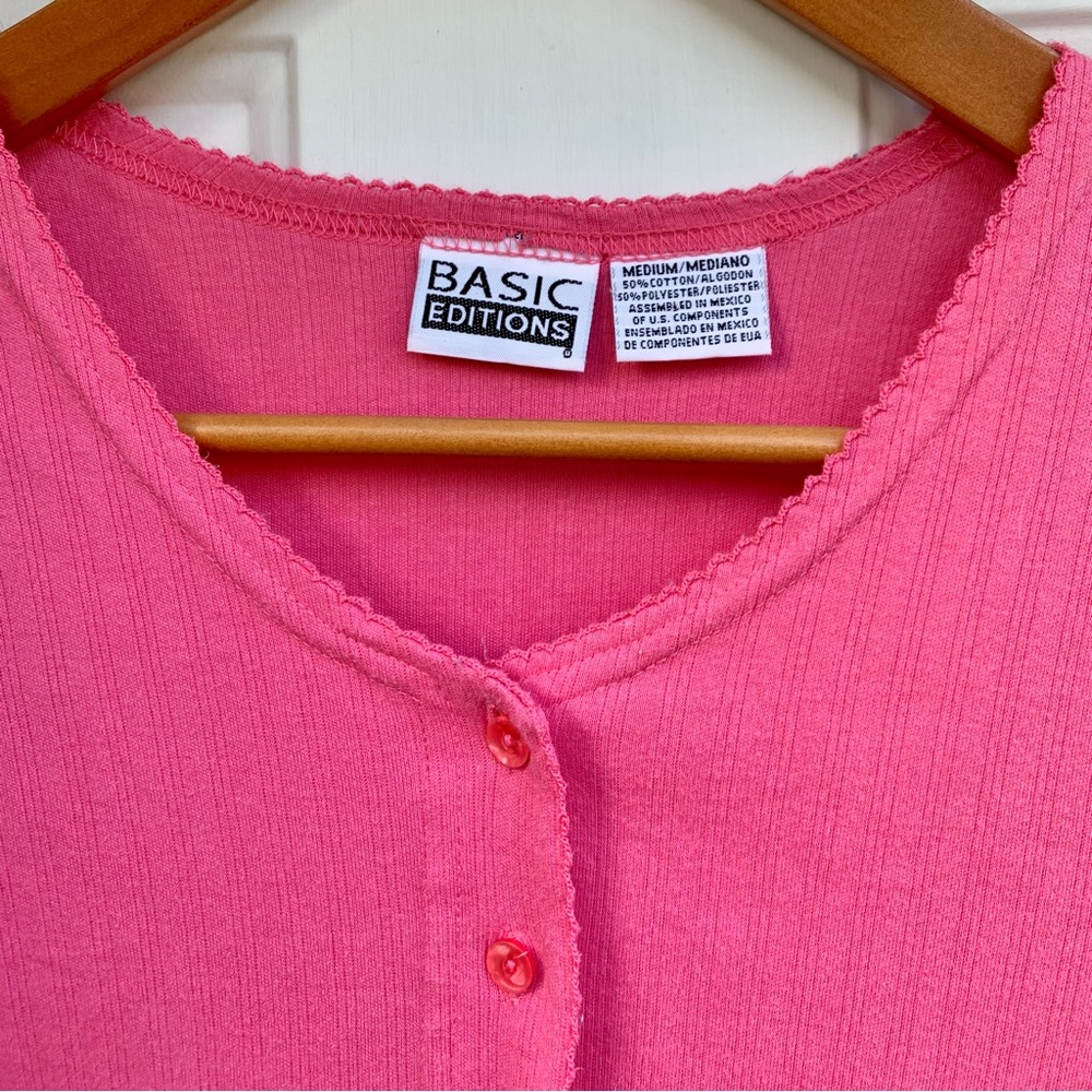 Pink Cottagecore Button Front Top - Picture 4 of 11